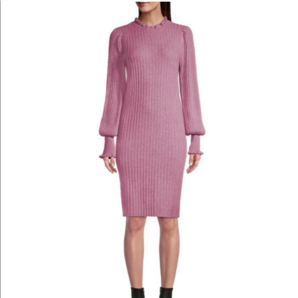 Ellie Tahari Cashmere Balloon Sleeve Sweater Dress Size S New w/Tag - Picture 9 of 15